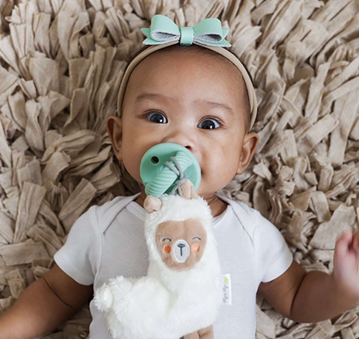 Pacifier with deals stuffed animal